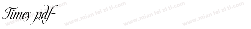 Times pdf字体转换